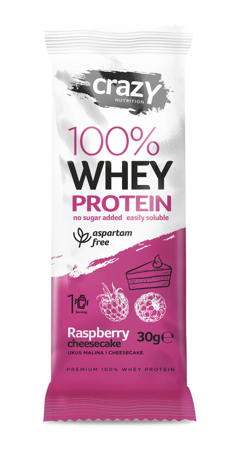 Whey mockup MALINA CHEESECAKE 30g